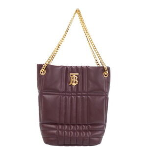 Burberry Quilted Leather Lola Bucket Bag Chain Shoulder